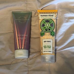 Lot of two body cream